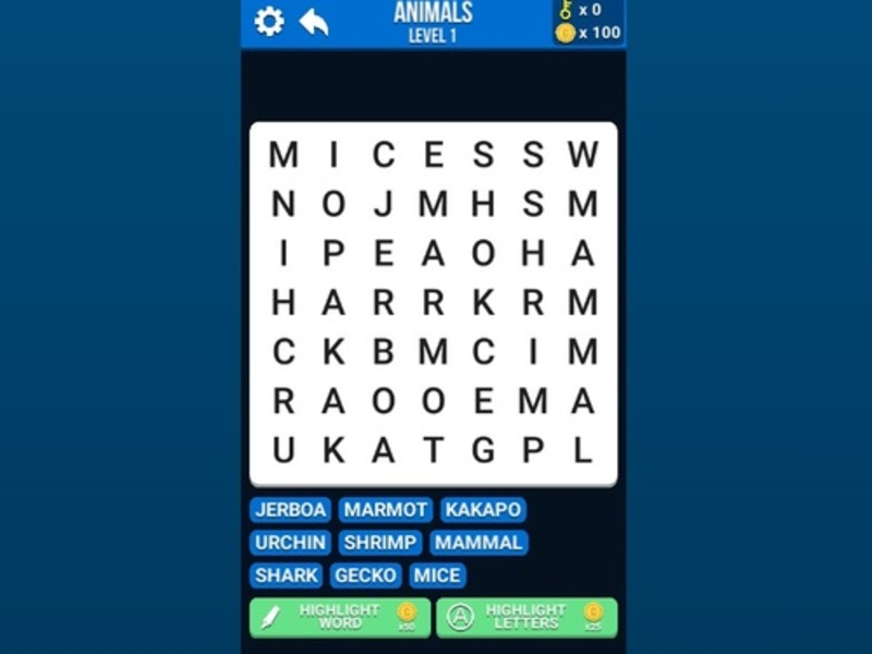 การค้นหาคำ เกมออนไลน์